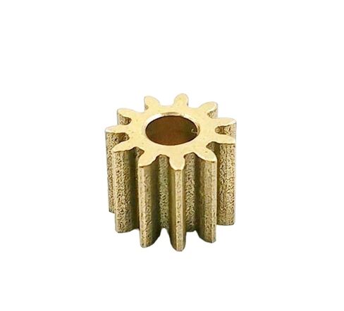 Steel Heavy Duty Motor Pinion Gear 1PC 11T 0.8M Copper Gear 11 Teeth OD=10.4mm Hole Diameter Brass Pinion Motor Parts 114A in Saudi Arabia