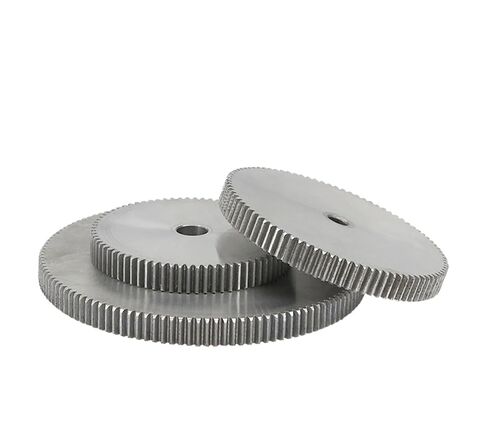 ترس ترس محرك فولاذي شديد التحمل ترس أسطواني 1M 110-150T عجلة سطح أسنان ناعمة من الفولاذ الكربوني لأجزاء النقل (1M130T - تتحمل 12 مم) in Saudi Arabia