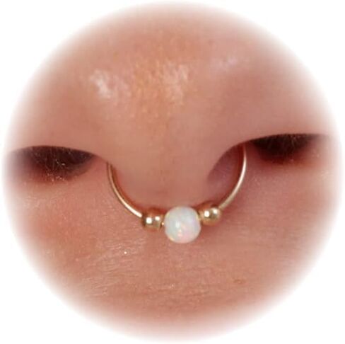 حلقة حاجز وهمية مقاس 20 - سلك ملفوف لا حاجة للثقب مجوهرات حاجز مملوءة بالذهب عيار 14 قيراط - حلقات حاجز صناعي in Kuwait