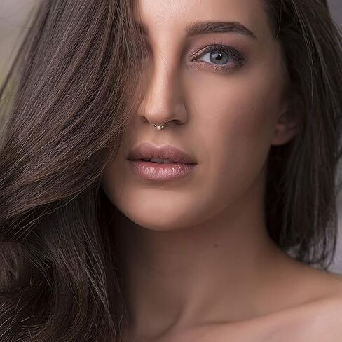 حلقة حاجز وهمية مقاس 20 - سلك ملفوف لا حاجة للثقب مجوهرات حاجز مملوءة بالذهب عيار 14 قيراط - حلقات حاجز صناعي in Kuwait