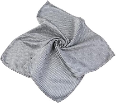 Microfiber Glass Cleaning Cloth, 16 Inch Lint Free Quickly Clean for Glasses, Window, Mirrors, Windshields and Stainless Steel (Blue, 1 Pack) in Saudi Arabia