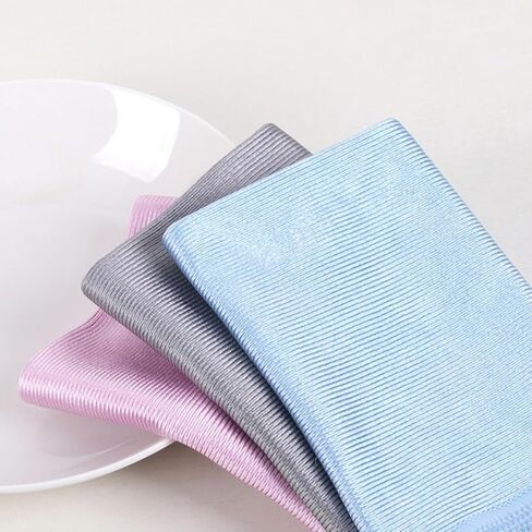 Microfiber Glass Cleaning Cloth, 16 Inch Lint Free Quickly Clean for Glasses, Window, Mirrors, Windshields and Stainless Steel (Blue, 1 Pack) in Saudi Arabia