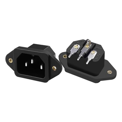 Pin Socket Male Socket Pin Mouth Ac Three-Hole Computer Power Distribution Box Socket Power Supply in Saudi Arabia