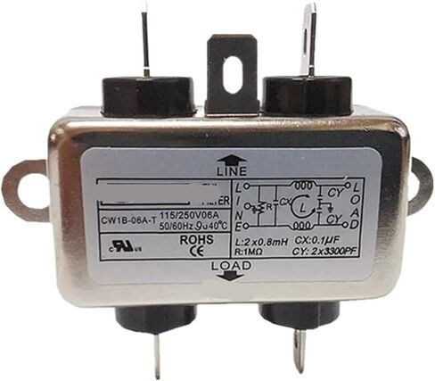 Single-Phase Power Filter CW1B-06A-T 6A 10A CW2A-10A-T CW1D CW2C CW2B(CW2B-10A-T with lamp) in Saudi Arabia