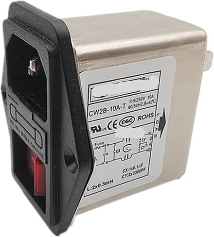 Single-Phase Power Filter CW1B-06A-T 6A 10A CW2A-10A-T CW1D CW2C CW2B(CW2B-10A-T with lamp) in Saudi Arabia