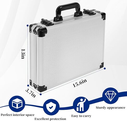 Pool Balls Case Portable Carrying Box with Handle, Large Capacity Hard Billiard Ball Case Aluminum Alloy Material for 8-ball and 9-ball (Case Only) （Lockable, key included） in Kuwait