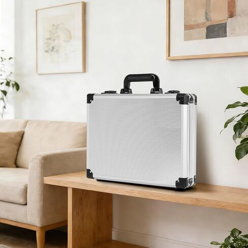 Pool Balls Case Portable Carrying Box with Handle, Large Capacity Hard Billiard Ball Case Aluminum Alloy Material for 8-ball and 9-ball (Case Only) （Lockable, key included） in Kuwait