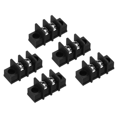 UXCELL 5 PCS 3 مواضع كتلة طرفية 300V 20A 9.5mm ملعب صفوف واحدة in Kuwait