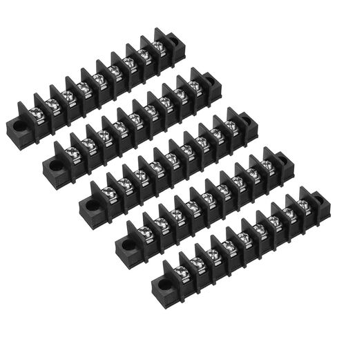 UXCELL 5 PCS 3 مواضع كتلة طرفية 300V 20A 9.5mm ملعب صفوف واحدة in Kuwait