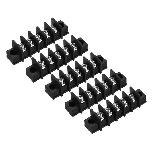 UXCELL 5 PCS 3 مواضع كتلة طرفية 300V 20A 9.5mm ملعب صفوف واحدة in Kuwait