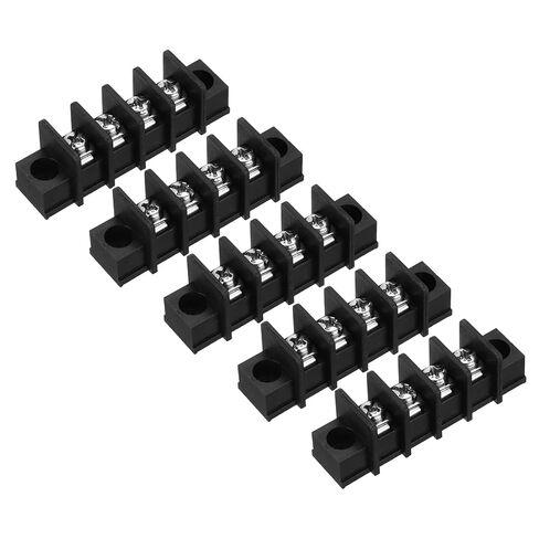 UXCELL 5 PCS 3 مواضع كتلة طرفية 300V 20A 9.5mm ملعب صفوف واحدة in Kuwait