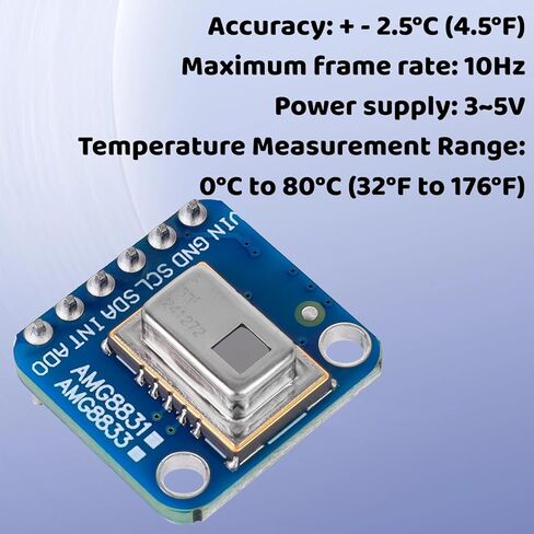 GY-906 MLX90614ESF BAA IR Sensor, Non-Contact IR Infrared Temperature Sensor, IR Temperature Acquisition Module IIC I2C for Arduino, Raspberry Pi, ESP32 in Saudi Arabia