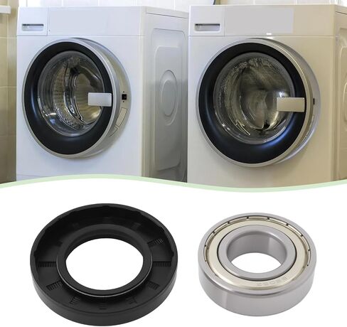 1 Set 6206ZZ 6205ZZ Washing Machine Bearing Set Drum Bearing with 35x62x10 Shaft Seal Compatible with Bosch Compatible with Siemens in Saudi Arabia