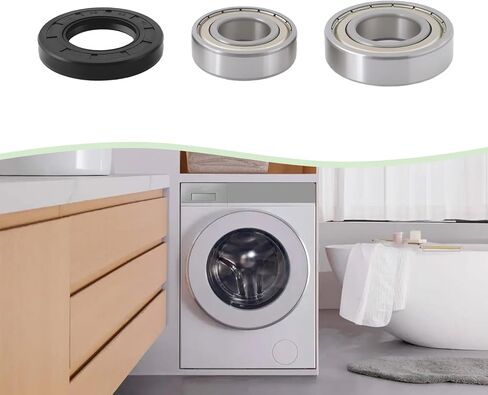1 Set 6206ZZ 6205ZZ Washing Machine Bearing Set Drum Bearing with 35x62x10 Shaft Seal Compatible with Bosch Compatible with Siemens in Saudi Arabia