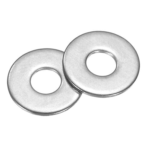 uxcell 20Pcs M10 Fender Washers, 304 Stainless Steel Flat Washer 40mm OD, 2mm Thickness, Metal Gasket for Screws and Bolts, White Wash in Saudi Arabia