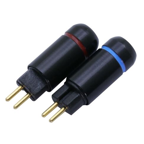 10Pcs/lot 2PIN Plug Earphone Upgrade DIY MMCX Male Plug Jack Wire Connector for UM3X W4R UE18 Fit for 4MM Audio Cable(Black Crystal) in Saudi Arabia