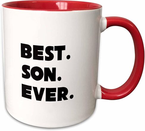 3dRose Best Son Ever 11oz Two-Tone Blue Mug in Saudi Arabia