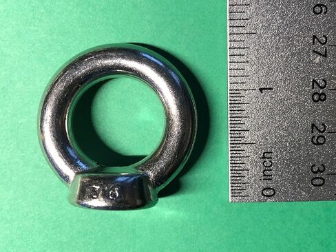 US STAINLESS 2 Pieces Stainless Steel 316 Lifting Eye Nut 5/16" UNC Heavy Duty Marine Grade in Saudi Arabia