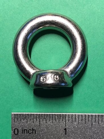 US STAINLESS 2 Pieces Stainless Steel 316 Lifting Eye Nut 5/16" UNC Heavy Duty Marine Grade in Saudi Arabia