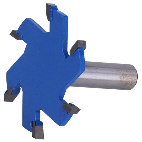 BRRNOO T Slot Router Bit, 6Flute Router Bit TSlot TSlot Woodworking Slotting Milling Cutter 6Flute Alloy Carbon Steel Extended Shank (1/2 Handle) in Saudi Arabia