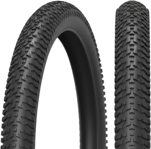 Fincci Pair 20x1.95 Bike Tire - Foldable MTB 20 inch Bike Tire, 53-406 - 30 TPI - Black Knobby Bike Tires 20" for Mountain & Folding & Electric, Tricycle Bikes - BMX Trike 20 for Adult & Kids & Teen in Saudi Arabia
