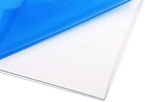 FixtureDisplays® 6X6 الاسمي 1/8 بوصة (3 مم) لوح أكريليك شفاف مصبوب غطاء زجاجي شبكي رف منضدية قطع حافة 15643-6X6-NPF in Saudi Arabia