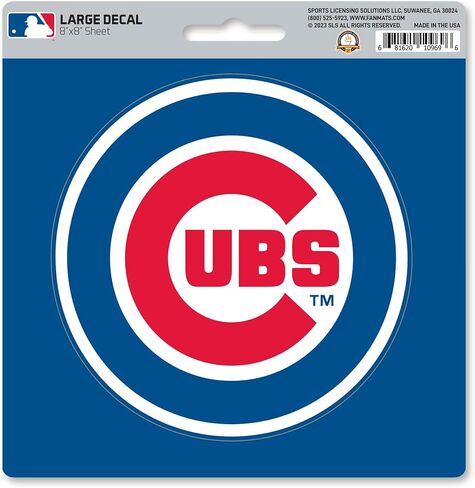 Chicago Cubs Large Decal Sticker in Saudi Arabia