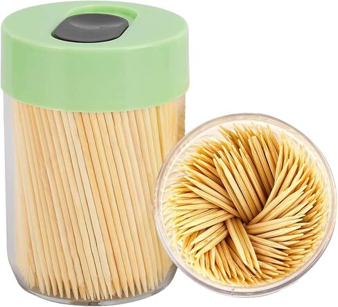 300-Count Disposable Toothpicks, Flip-Top Cylinder Container for Home, Restaurant and Travel Use in Saudi Arabia