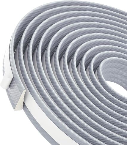 QDiShi 196 بوصة على شكل إسفين، سدادة باب لتجريد الطقس، سدادات إسفنجية مقاومة للطقس، عازل ذاتي اللصق، شريط عازل للصوت، شريط عازل للصوت يناسب فجوات 0.13-0.31 بوصة (رمادي) in Kuwait