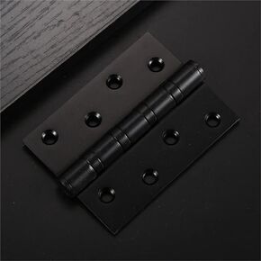 4 Inch Bearings Stainless Steel Door Hinge 3mm Thick Heavy 6Pcs(6Pcs Black) in Kuwait