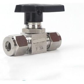 1PCS Straight-Through Panel Instrument Steel Pipe Copper Pipe Gas Source Switch 304 Stainless Steel Card Sleeve Ball Valve(4mm OD) in Kuwait