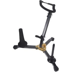 Foldable Alto Tenor Saxophone Stand Clarinet Holder, Adjustable Saxophone Rack Compatible for Alto and Tenor Sax, Portable Wind Instrument Support for Band and Practice Sessions in Kuwait