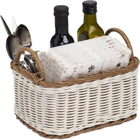 Elowen Napkin Holder Set of 2, 9.8 x 5.5 x 2.8 Inches, Water Hyacinth, Brown – Woven Dispenser for Napkins in Kitchen, Bathroom, or Dining Table in Saudi Arabia