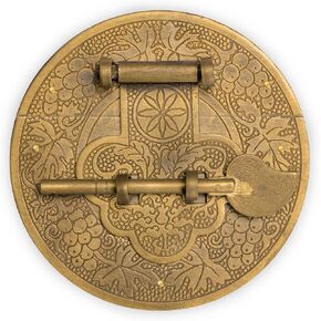 Hardware Philosophy "Longevity Brass Plate Chest Box Latch Decorative Hardware 3.4" in Saudi Arabia