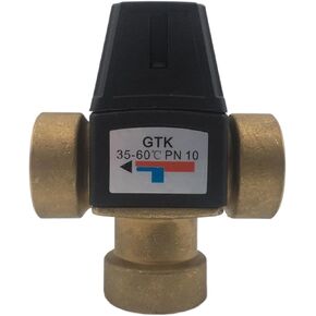 أنثى الموضوع 3 طريقة النحاس صمام خلط ثرموستاتي DN25 سخان المياه بالطاقة الشمسية صمام 3-Way صمام خلط ثرموستاتي in Kuwait