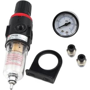 Air pressure regulating valve filter AFR2000 pressure regulating valve pressure reducing valve 2 points air oil water separator(8MM Fittings) in Kuwait