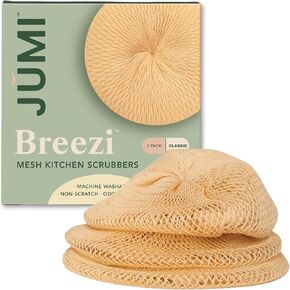 Dish Scrubber for Dishes – Breezi Mesh Dish Cloth, 3-Pack, Non-Scratch, Multi-Purpose, Fast-Drying, Odor-Free, Scrubbies for Dishes. Kitchen Sponges, Sponges Kitchen, Dish Sponge Alternative in Saudi Arabia