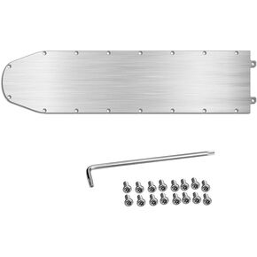 Stainless Steel Battery Bottom Cover for Ninebot Max G30 Electric Scooter with Protective Ring, Waterproof Chassis Guard Replacement Part, Silver(A) in Kuwait