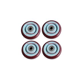 4PCS 4-inch Maroon Polyurethane Single Wheel wear-Resistant cart with Double Bearings in Saudi Arabia