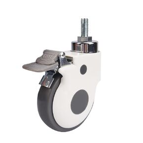 1 piece/5 inch M16 Screw TPR Caster Swivel Wheel(with Brake) in Saudi Arabia