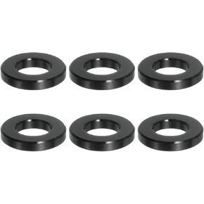 PATIKIL 6PCS Aluminum Spacers, 3/8" x 3/4" Metal Spacers Aluminum 1" L Spacer Screw Standoff Round Unthreaded Standoff Bushing for 3/8inch Screw Bolts, Black in Kuwait
