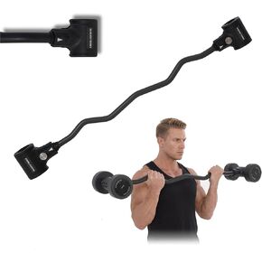 Hyperbell Bar for Dumbbells, Dumbbell Barbell Converter Bar for Home Fitness, Adjustable Barbell Weighing up to 200LBS for Weight Lifting (Dumbbells not included) in Saudi Arabia