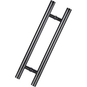 Modern Black Stainless Steel Long Door Pull Handle for Exterior Commercial Door/Barn Door 150cm (59") * 100cm in Saudi Arabia
