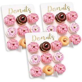 Christmas Decor 3Pcs Donut Wall Display Stand Donut Board Doughnut Bar Display Donut Decor for Baby Showers Birthday Bridal Shower Wedding Party Treat in Kuwait