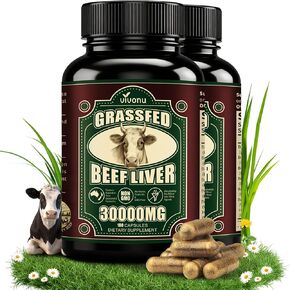 مكمل لأعضاء لحم البقر 13 في 1 للنساء 11000 مجم، كمية تكفي 100 يوم، أعضاء لحم البقر مع الكبد البقري والمبيض والرحم والكلى والقلب والعظام والمزيد، 100% من الأعشاب التي تتغذى على العشب، توازن الهرمونات، الطاقة، 300 كبسولة هلامية in Kuwait