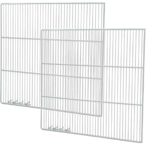 Set of 2 Commercial Freezer and Refrigerator Replacement Shelves (23.25" x 23") - Adjustable Utility Steel Wire Metal Shelf - Commercial Refrigerator Shelf, White in Kuwait