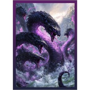Katomula 100 MTG Card Sleeves with 100 Inner Sleeve, Textured Back Art Sleeves, Fit Standard Size Cards- Nightmare Hydra in Kuwait