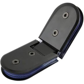 مشبك باب زجاجي من الفولاذ المقاوم للصدأ، مفصل ثقيل (XYGL-10) قطعة واحدة (180 درجة) in Kuwait