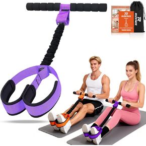 2026 Upgrade Pedal Resistance Bands with Handle - Multifunction Foot Pedal Resistance Band with Training Poster - Fashion Puller Exercise Equipment for Abdomen, Waist, Arm, Core, Leg in Saudi Arabia