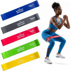 Joey Thurman Mini Resistance Bands, 5-Pack Mini Loop Bands for Exercise, Booty Bands for Glutes Legs and Hips, Home Gym Workout Bands in Saudi Arabia